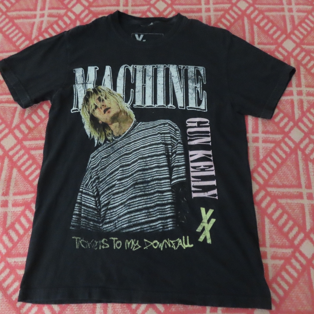 MACHINE GUN KELLY Tickets to My Downfall 2021 Tour Black T-Shirt Small